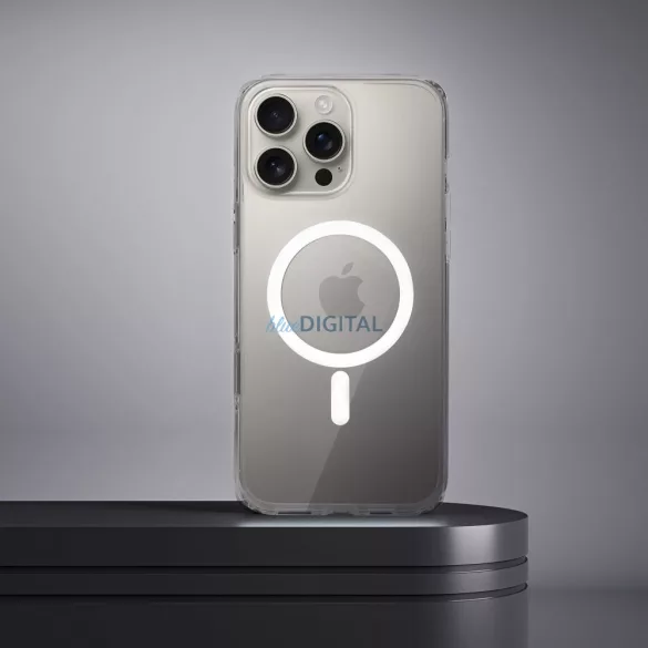 HUSĂ! - CLEAR Case Carcasă compatibilă MagSafe de 2 mm cu protecție pentru camera foto pentru iPhone 16 Pro - transparentă