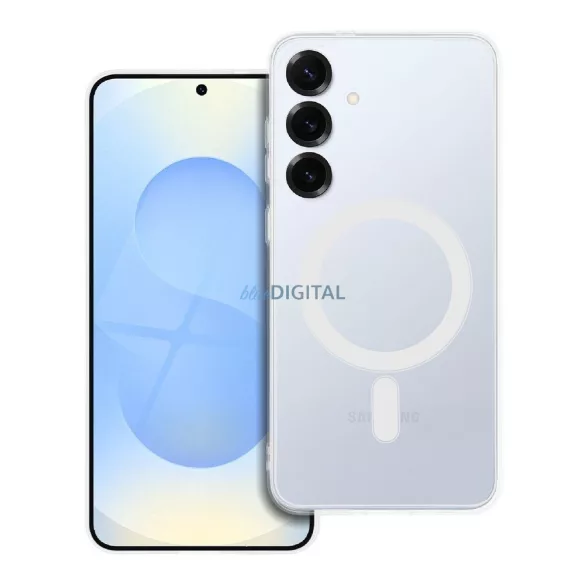 HUSĂ! - CLEAR Case Carcasă compatibilă MagSafe de 2 mm cu protecție pentru camera Samsung Galaxy S25 Plus - transparent