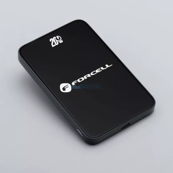 FORCELL F-ENERGY F5K8 Powerbank Super Slim compatibil cu MagSafe PD3.0 QC4.0 15W 5000 mAh negru