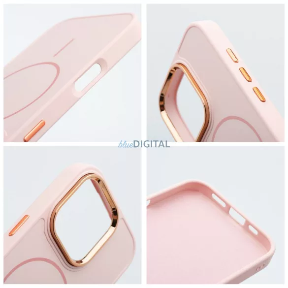 HUSĂ! - Carcasă compatibilă FRAME MagSafe pentru iPhone 12 Pro - roz pudră