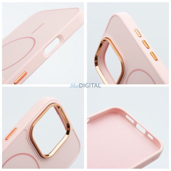 HUSĂ! - Husă compatibilă FRAME MagSafe pentru iPhone 14 Pro - roz pudră