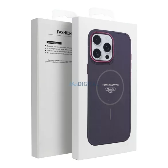 HUSĂ! - Carcasă FRAME MagSafe compatibilă pentru iPhone 12 - violet