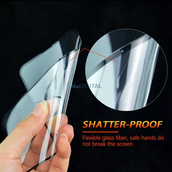 Sticlă hibridă 5D Bestsuit cu ornamente negre Oppo Reno13