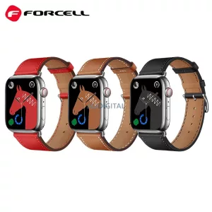 FORCELL F-DESIGN FA20 curea magnetică din piele ecologică APPLE Watch 38 / 40 / 41 mm negru