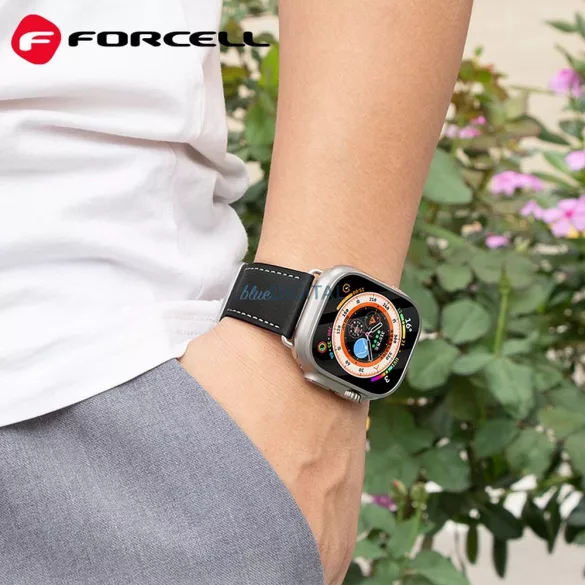 FORCELL F-DESIGN FA20 curea magnetică din piele ecologică APPLE Watch 38 / 40 / 41 mm negru