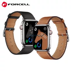   FORCELL F-DESIGN FA20 curea magnetică din piele ecologică APPLE Watch 38 / 40 / 41 mm maro