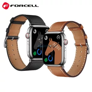 FORCELL F-DESIGN FA20 curea magnetică din piele ecologică APPLE Watch 38 / 40 / 41 mm maro
