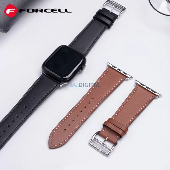 FORCELL F-DESIGN FA20 curea magnetică din piele ecologică APPLE Watch 38 / 40 / 41 mm maro