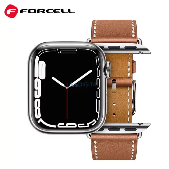 FORCELL F-DESIGN FA20 curea magnetică din piele ecologică APPLE Watch 38 / 40 / 41 mm roșu