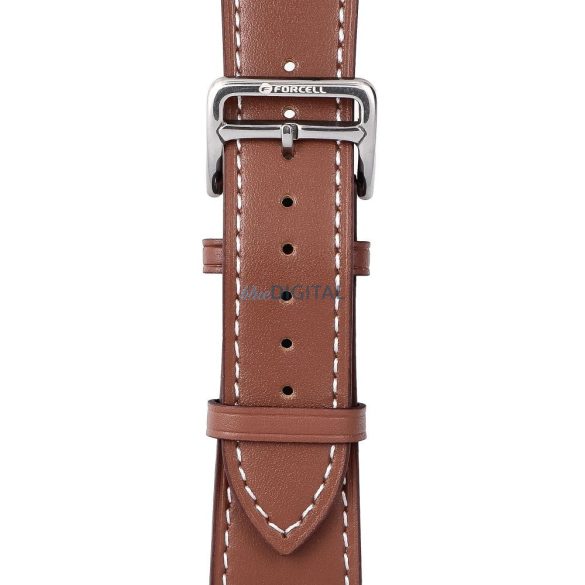 FORCELL F-DESIGN FA20 curea magnetică din piele ecologică APPLE Watch 42 / 44 / 45 / 49 mm maro