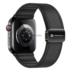   FORCELL F-DESIGN FA21 curea din piele ecologică APPLE Watch 38 / 40 / 41 mm negru