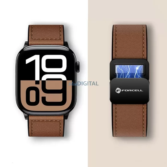 FORCELL F-DESIGN FA21 curea din piele ecologică APPLE Watch 38 / 40 / 41 mm maro