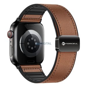 FORCELL F-DESIGN FA21 curea din piele ecologică APPLE Watch 42 / 44 / 45 / 49 mm maro