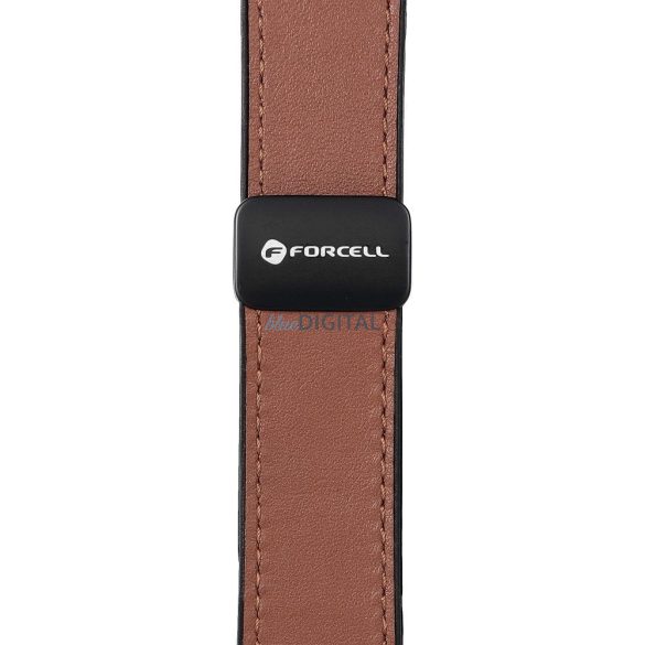 FORCELL F-DESIGN FA21 curea din piele ecologică APPLE Watch 42 / 44 / 45 / 49 mm maro