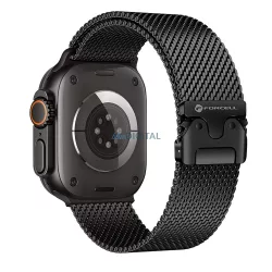   FORCELL F-DESIGN FA11 curea din oțel inoxidabil APPLE Watch 38 / 40 / 41 mm negru