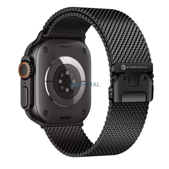 FORCELL F-DESIGN FA11 curea din oțel inoxidabil APPLE Watch 38 / 40 / 41 mm negru