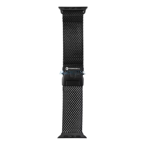 FORCELL F-DESIGN FA11 curea din oțel inoxidabil APPLE Watch 38 / 40 / 41 mm negru