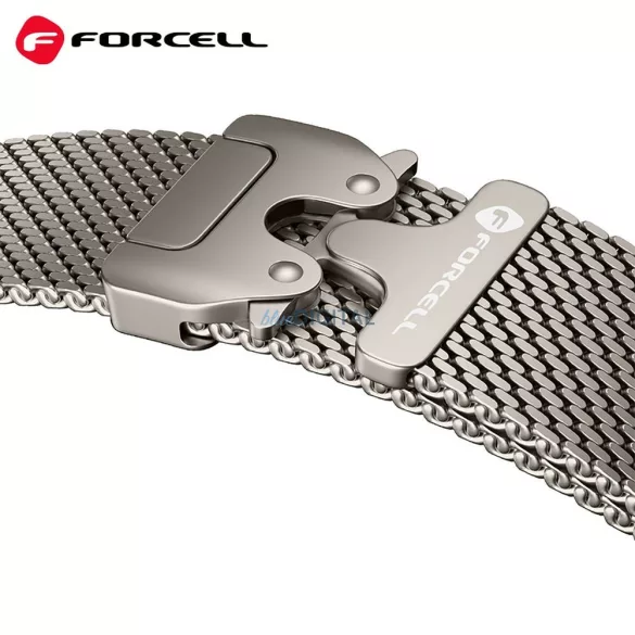 FORCELL F-DESIGN FA11 curea din oțel inoxidabil APPLE Watch 38 / 40 / 41 mm negru