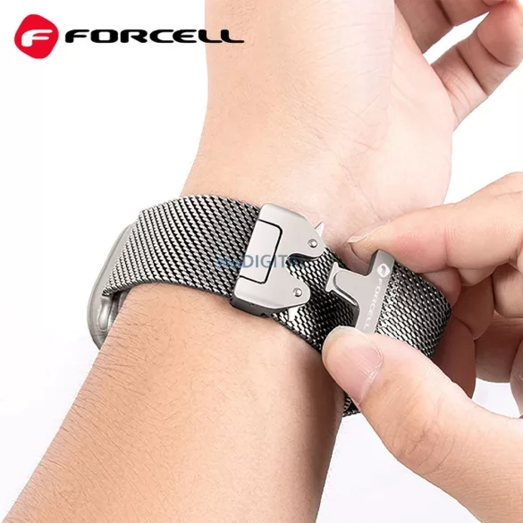 FORCELL F-DESIGN FA11 curea din oțel inoxidabil APPLE Watch 38 / 40 / 41 mm negru