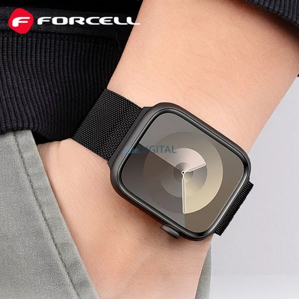 FORCELL F-DESIGN FA14 curea magnetică din oțel inoxidabil APPLE Watch 38 / 40 / 41 mm roz