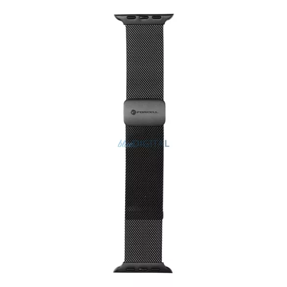 FORCELL F-DESIGN FA14 curea magnetică din oțel inoxidabil APPLE Watch 42 / 44 / 45 / 49 mm negru
