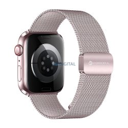   FORCELL F-DESIGN FA14 curea magnetică din oțel inoxidabil APPLE Watch 42 / 44 / 45 / 49 mm roz