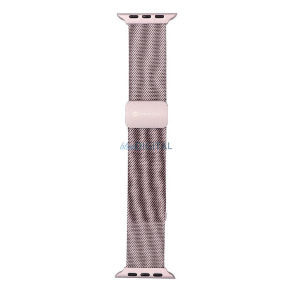 FORCELL F-DESIGN FA14 curea magnetică din oțel inoxidabil APPLE Watch 42 / 44 / 45 / 49 mm roz