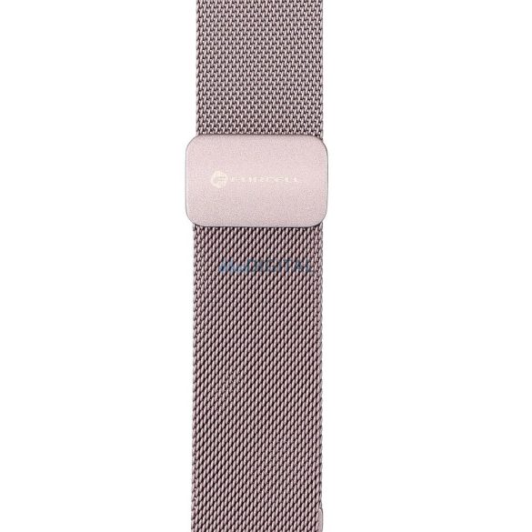 FORCELL F-DESIGN FA14 curea magnetică din oțel inoxidabil APPLE Watch 42 / 44 / 45 / 49 mm roz