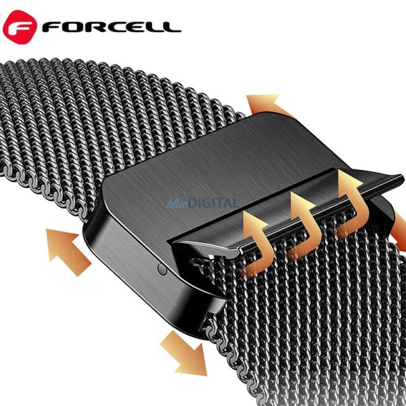 FORCELL F-DESIGN FA14 curea magnetică din oțel inoxidabil APPLE Watch 42 / 44 / 45 / 49 mm roz
