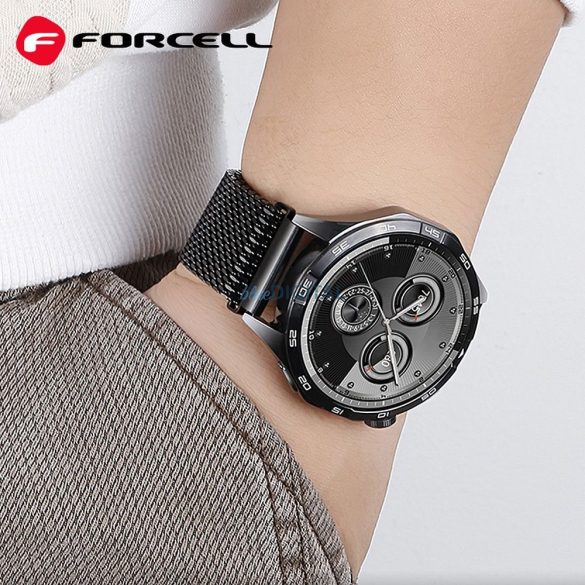 FORCELL F-DESIGN FS10 curea din oțel SAMSUNG Watch 20 mm negru