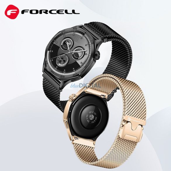 FORCELL F-DESIGN FS10 curea din oțel SAMSUNG Watch 20 mm negru