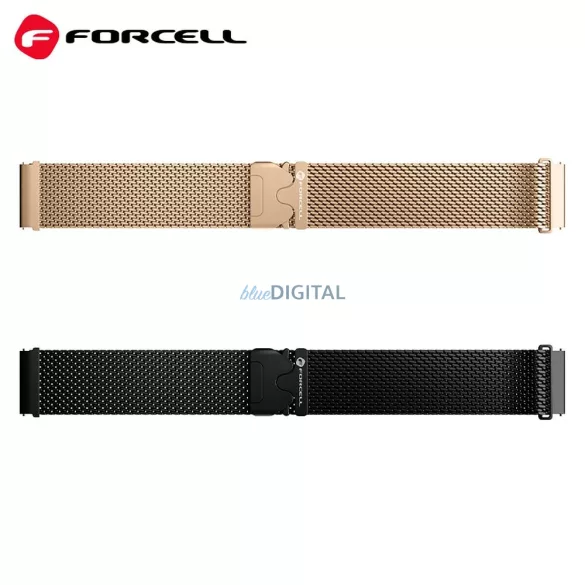 FORCELL F-DESIGN FS10 curea din oțel SAMSUNG Watch 22 mm negru