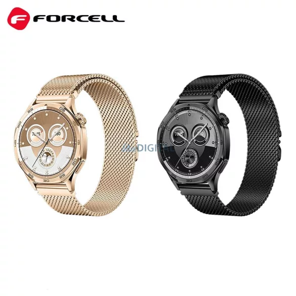FORCELL F-DESIGN FS10 curea din oțel SAMSUNG Watch 22 mm negru