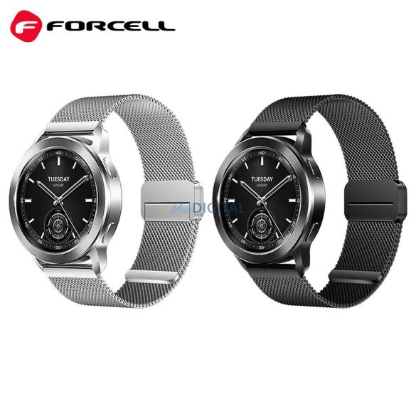 FORCELL F-DESIGN FS11 curea magnetică din oțel SAMSUNG Watch 20 mm negru