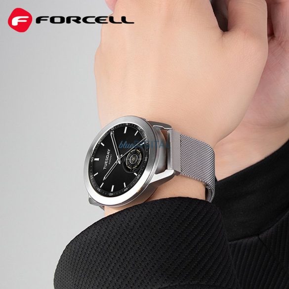 FORCELL F-DESIGN FS11 brățară magnetică din oțel SAMSUNG Watch 20 mm argintiu