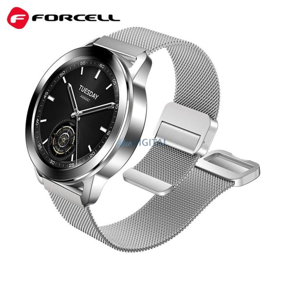 FORCELL F-DESIGN FS11 brățară magnetică din oțel SAMSUNG Watch 20 mm argintiu