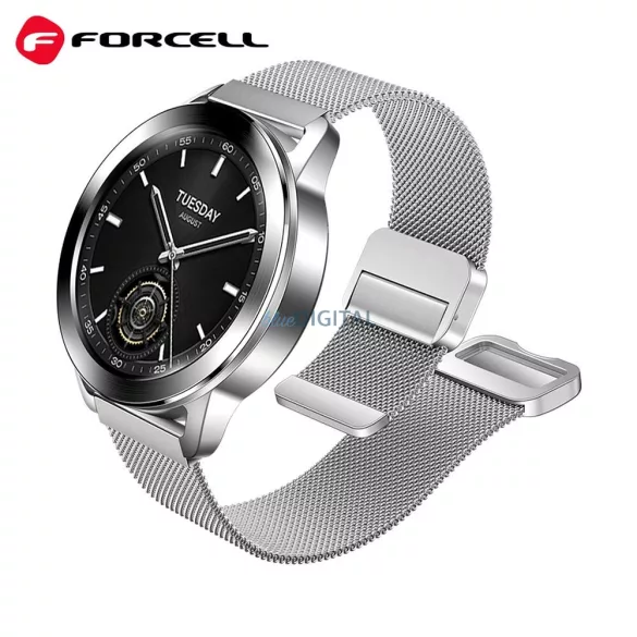 FORCELL F-DESIGN FS11 curea magnetică din oțel SAMSUNG Watch 22 mm argintiu