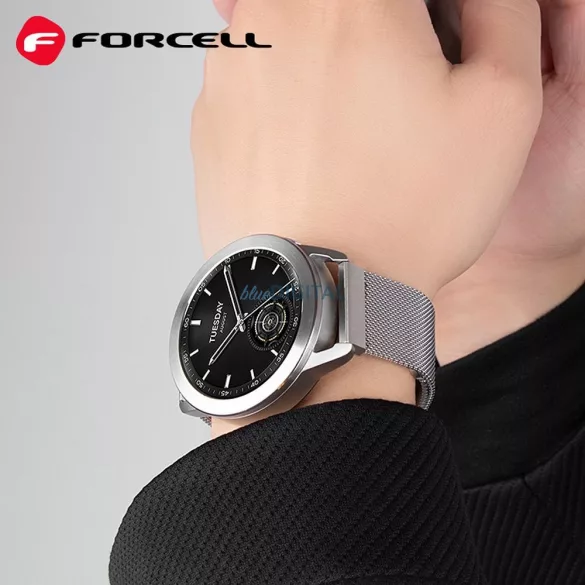 FORCELL F-DESIGN FS11 curea magnetică din oțel SAMSUNG Watch 22 mm argintiu