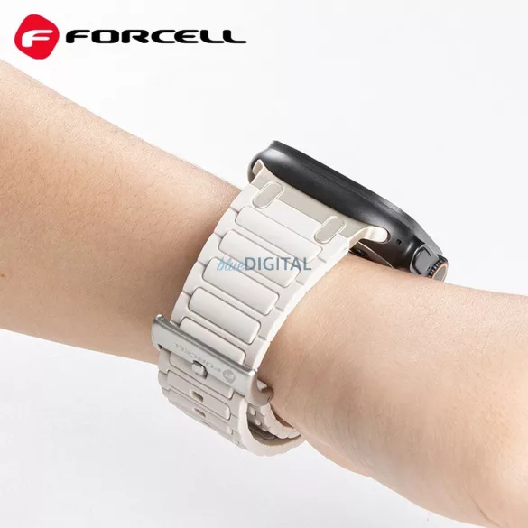 FORCELL F-DESIGN FA06 curea silicon APPLE Watch 38 / 40 / 41 mm alb