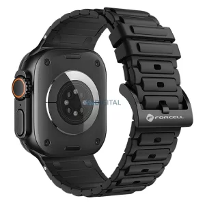 FORCELL F-DESIGN FA06 curea silicon APPLE Watch 42 / 44 / 45 / 49 mm negru