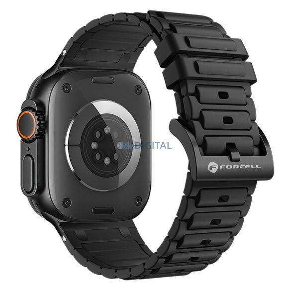 FORCELL F-DESIGN FA06 curea silicon APPLE Watch 42 / 44 / 45 / 49 mm negru