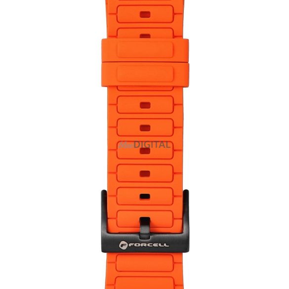 FORCELL F-DESIGN FA06 curea de silicon APPLE Watch 42 / 44 / 45 / 49 mm în portocaliu