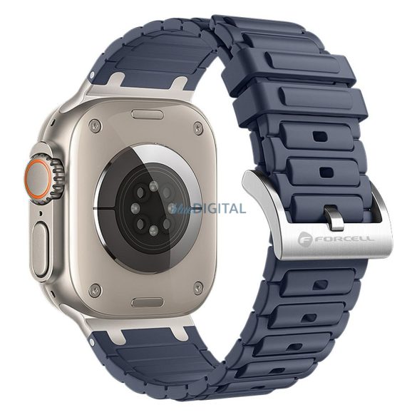 FORCELL F-DESIGN FA06 curea silicon APPLE Watch 42 / 44 / 45 / 49 mm albastru