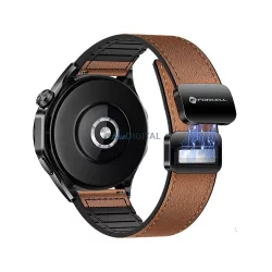   FORCELL F-DESIGN FS20 curea magnetică din piele ecologică SAMSUNG Watch 22 mm maro