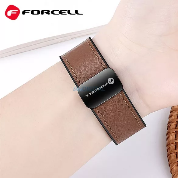 FORCELL F-DESIGN FS20 curea magnetică din piele ecologică SAMSUNG Watch 22 mm maro