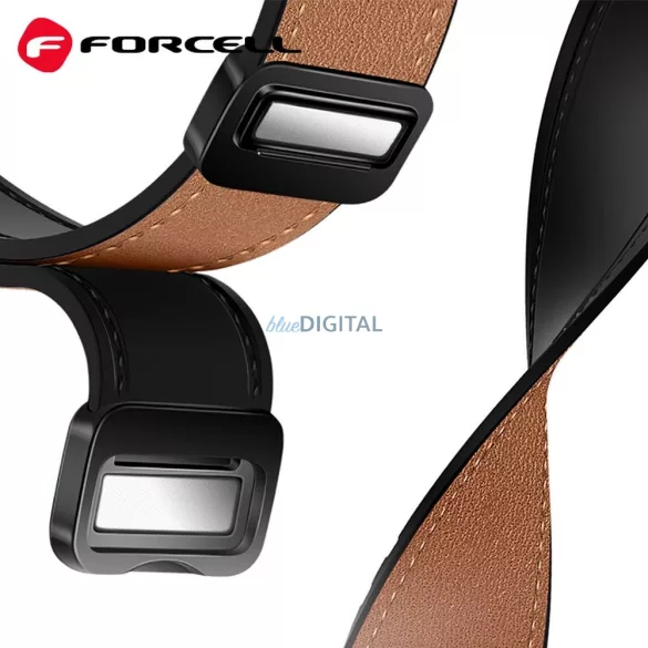 FORCELL F-DESIGN FS20 curea magnetică din piele ecologică SAMSUNG Watch 22 mm maro
