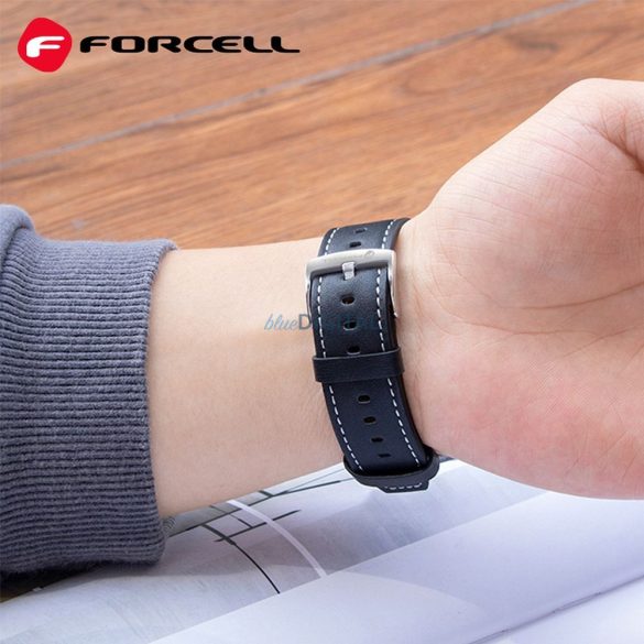 FORCELL F-DESIGN FS21 curea din piele ecologică SAMSUNG Watch 20 mm negru