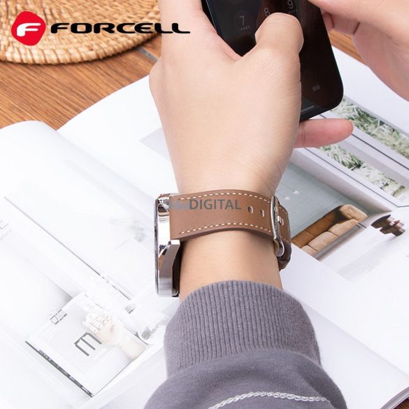 FORCELL F-DESIGN FS21 curea din piele ecologică SAMSUNG Watch 20 mm negru