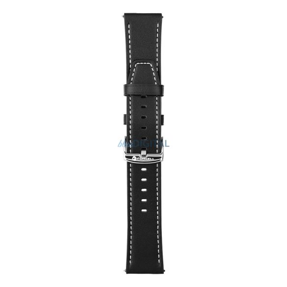 FORCELL F-DESIGN FS21 curea din piele ecologică SAMSUNG Watch 20 mm negru