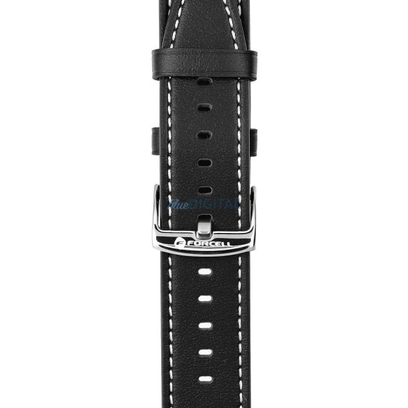 FORCELL F-DESIGN FS21 curea din piele ecologică SAMSUNG Watch 20 mm negru